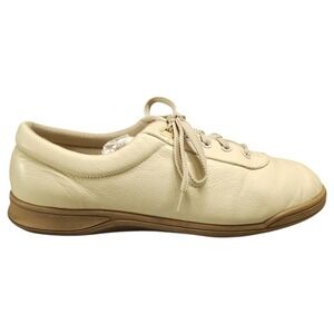 Easy Spirit & Co Sneakers Womens US 8.5B Brown Tan Leather Lace Up Walking Shoes